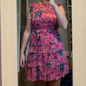 Cute Pink Flower Dress